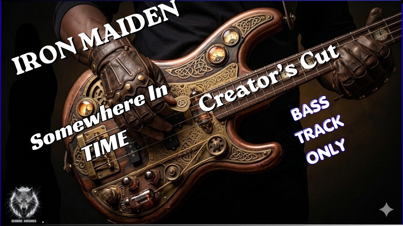 IRON MAIDEN — Somewhere In Time | 80s Metal | Bass Instrumental |Geminis Arisings