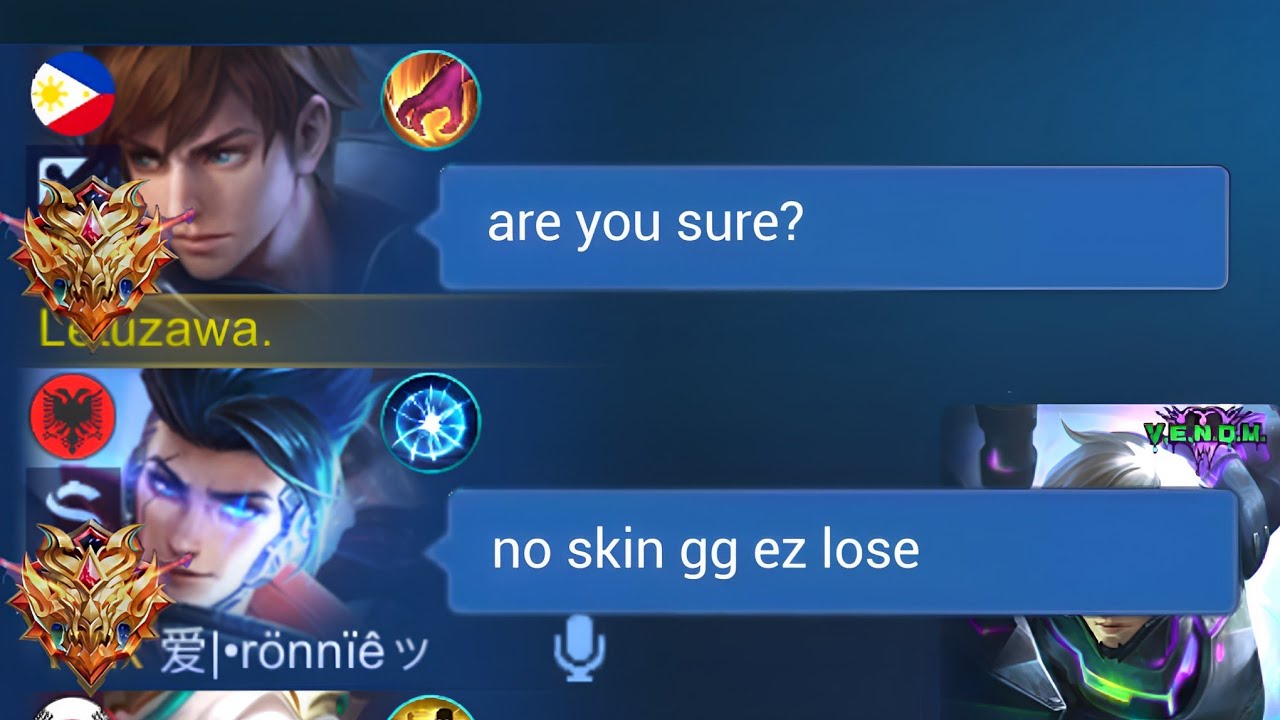 NO SKIN GUSION IN HIGH RANK!! THEY THINK IM NOOB 😂