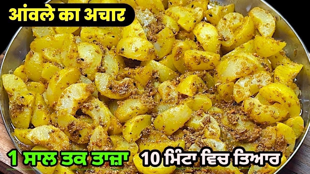 ਆਮਲੇ ਦਾ ਅਚਾਰ ਕਦੇ ਵੀ ਖਰਾਬ ਨਹੀਂ ਹੋਵੇਗਾ ਜੇ ਤੂਸੀ ਇਸ ਤਰੀਕੇ ਨਾਲ ਪਾਓਗੇ | आंवले का अचार | Amla Achar Recipe