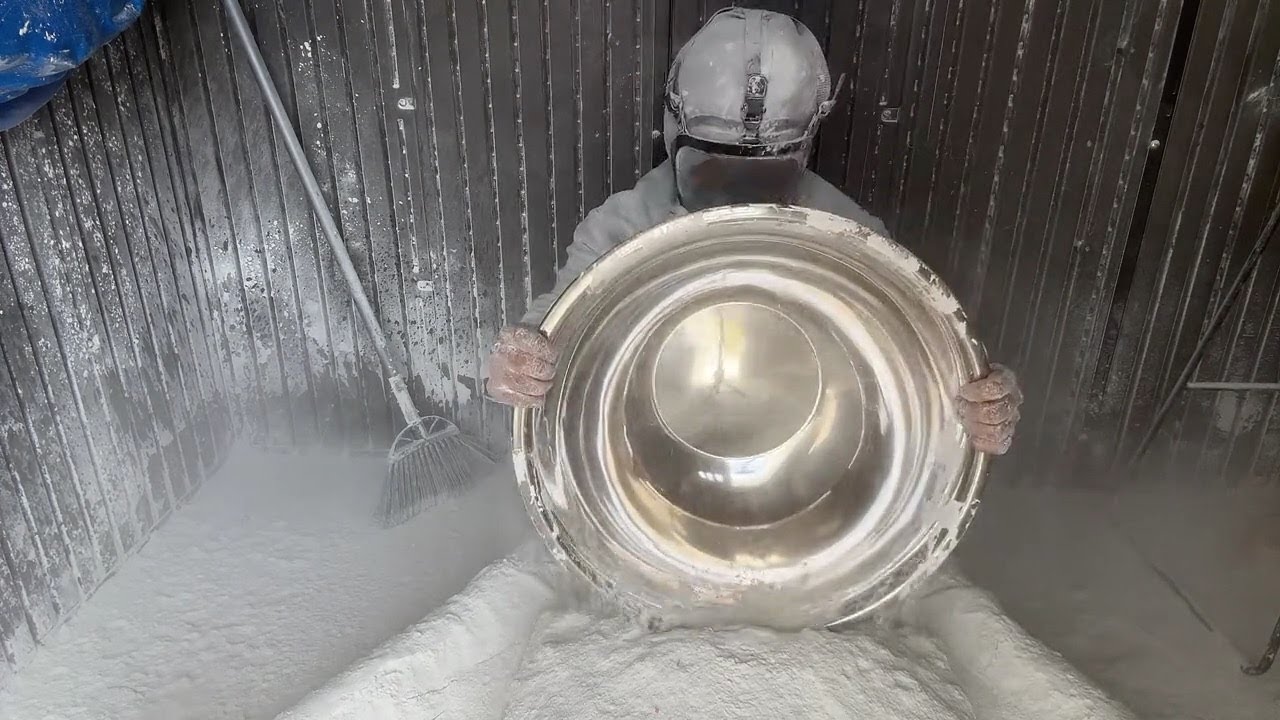 ASMR Dusty Bowl, Floor Powder Play And Dusting Off.  #ASMR #powderplay