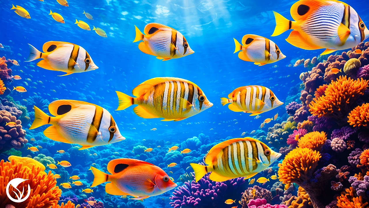 Расслабляющая музыка для сна и снятия стресса 🐠 Тропические рыбы и коралловый риф