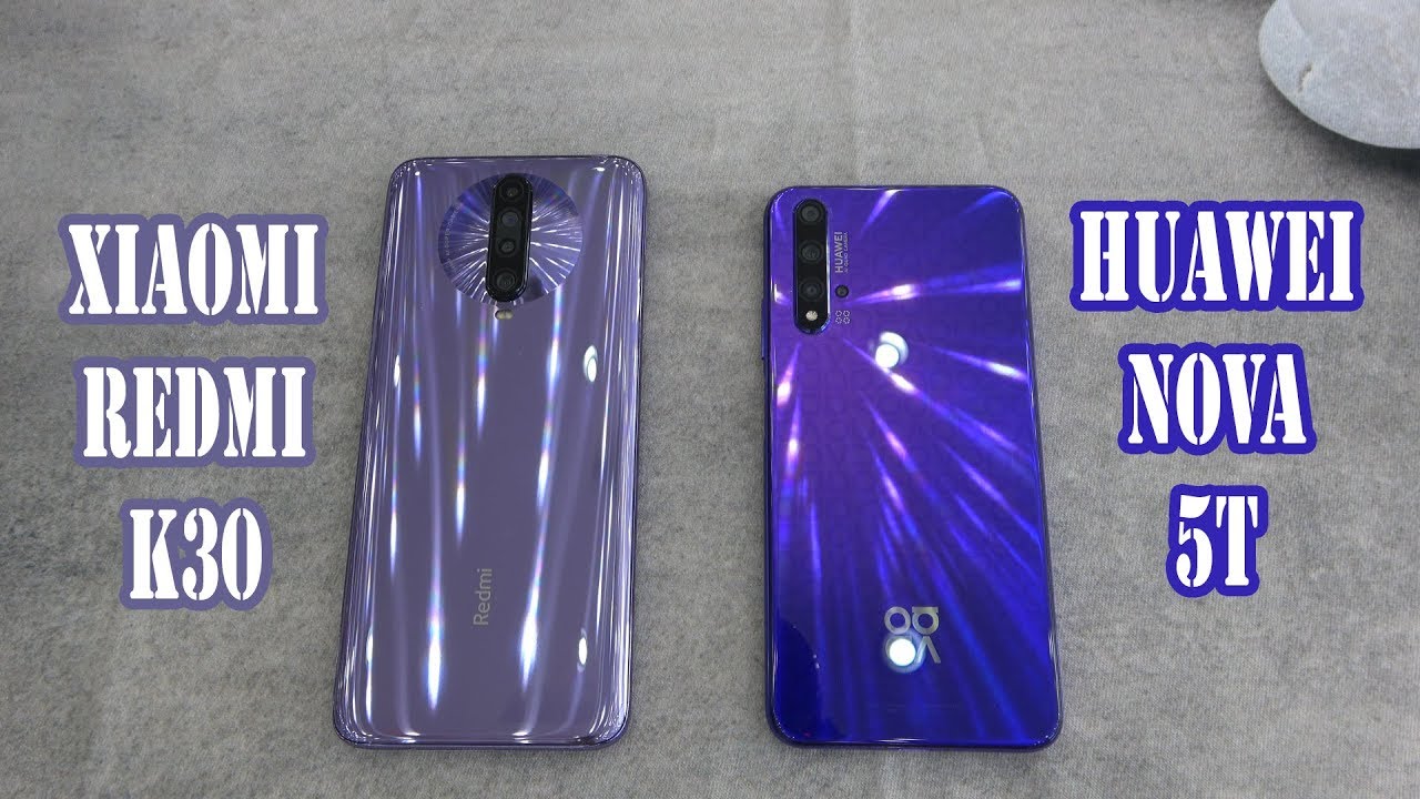 Xiaomi Redmi K30 vs Huawei Nova 5T | SpeedTest and Camera comparison
