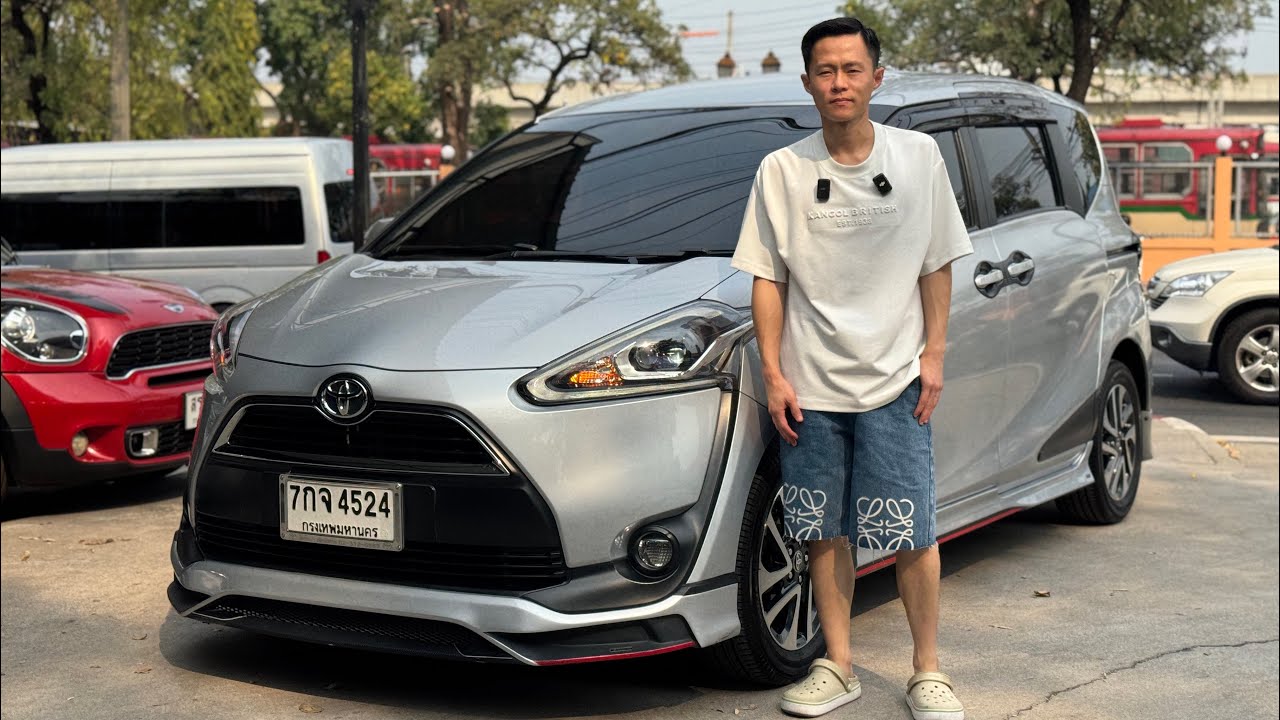 🚘TOYOTA SIENTA 1.5 V 2017 สีเทา✅ราคา 429,000 บาท🛣️ไมล์ 60,000 กม.