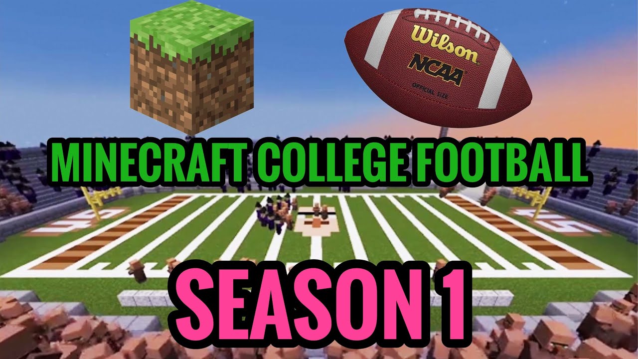 Minecraft College Football - Season 1 Highlights (Pig State, Ole Moo, Villager Tech)