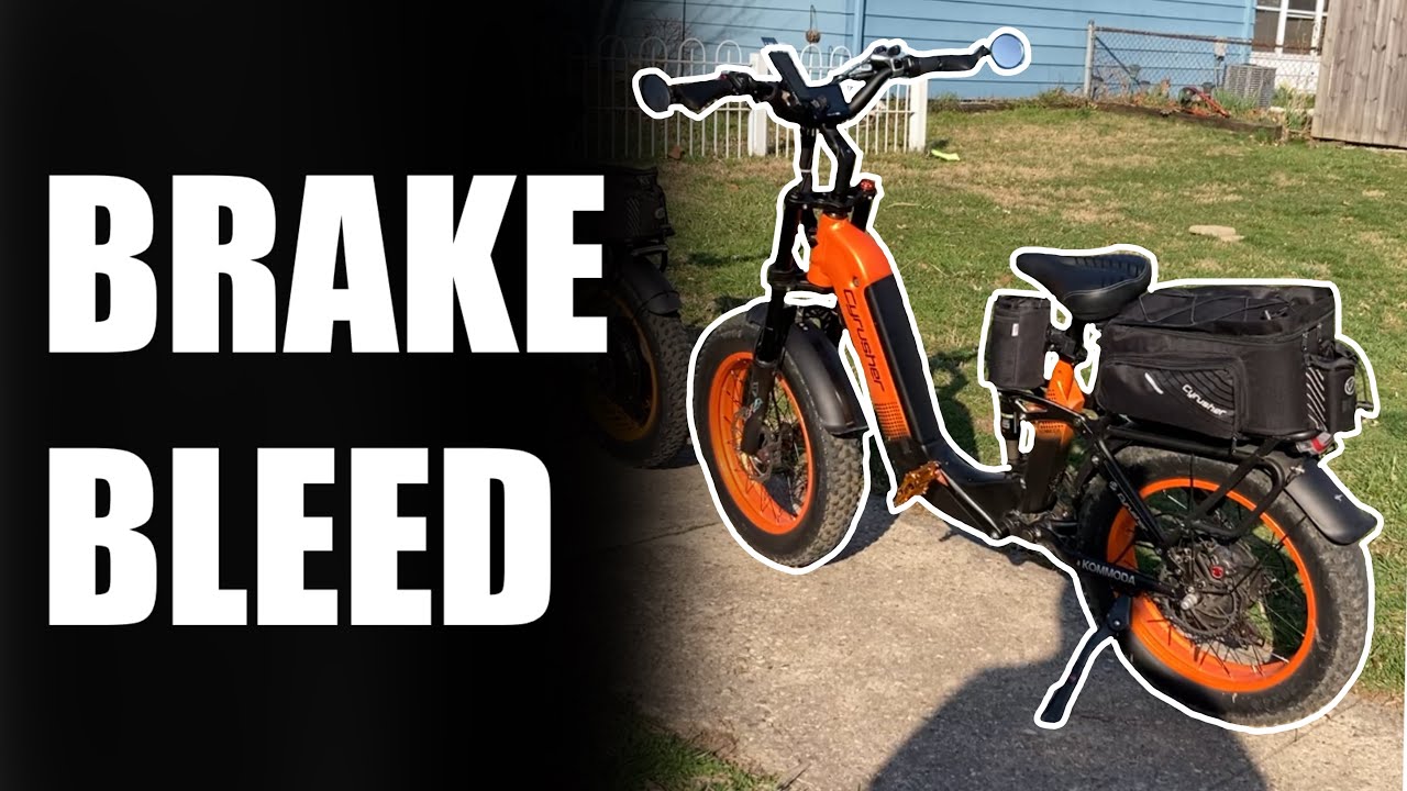 HOW TO-Bleed E-bike hydraulic brakes -Cyrusher Kommoda-