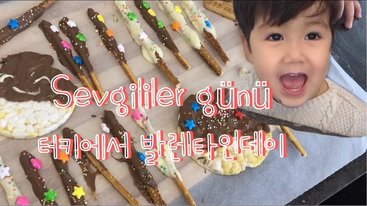 Sevgililer g&uuml;n&uuml; suprizi! babaya şirin &ccedil;ıkolata yaptık! [T&Uuml;RK KORELİ MELEZ]
