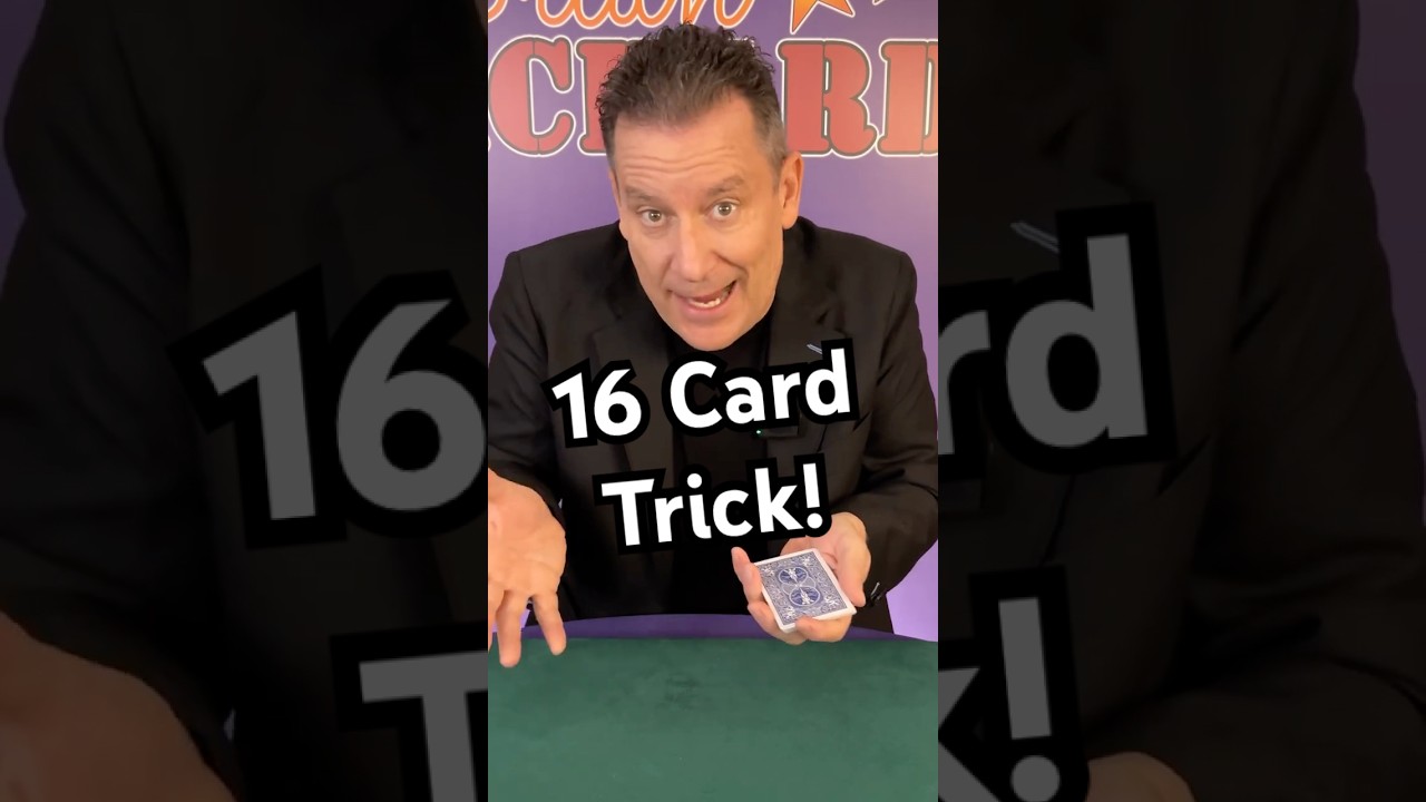 16 Card Trick. #cardtricks  #easymagictrick #mathtrick #magictricksrevealed