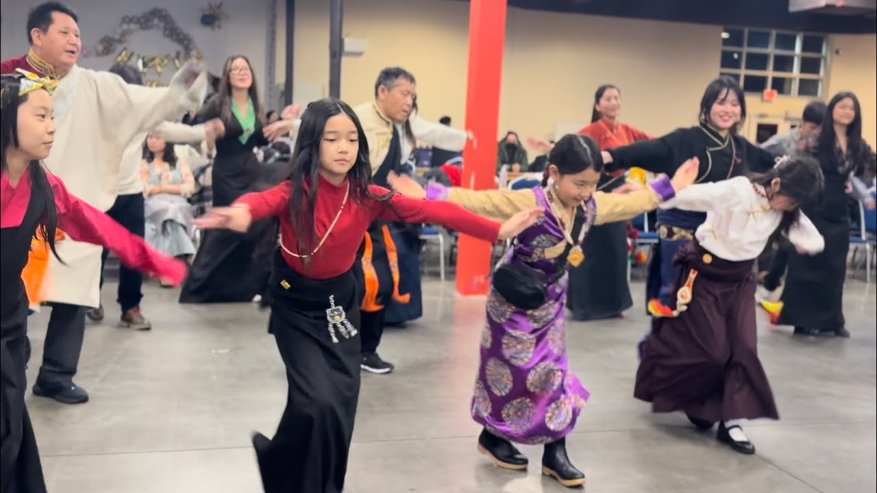 🇨🇦1st Lhakar Gorshey of 2024 ཏྲོ་རོན་ཏྲོ་སྒོར་གཞས #བོད #tibet #tibetandance #music #fashion #dance 