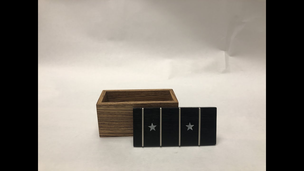 Guitar Pick Box with Mother of Pearl Inlay