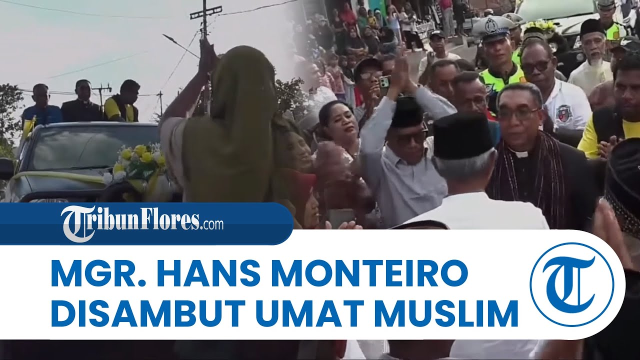 Uskup Larantuka Mgr. Hans Monteiro Disambut Umat Muslim dan Sambangi Makam Uskup Darius
