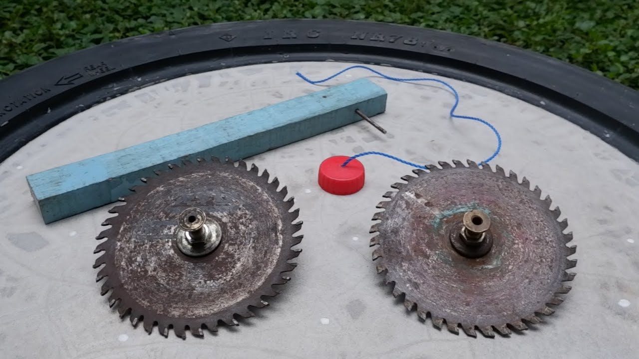 How to Make a Beyblade from a Circular Saw Blade