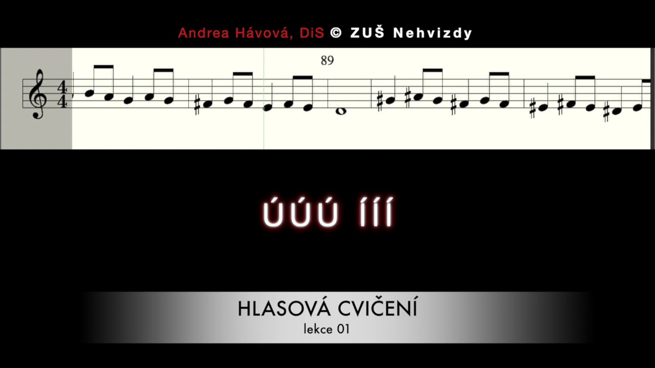 Hlasová cvičení 01