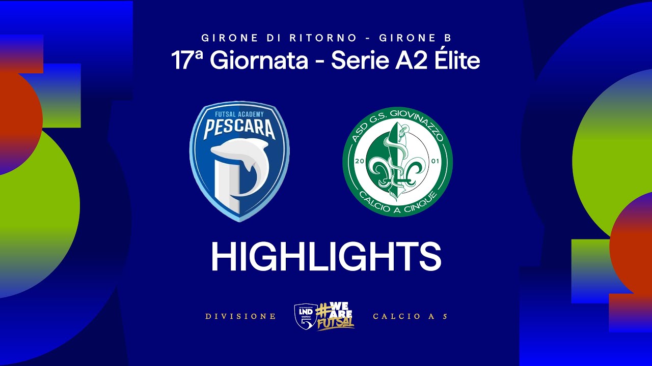 Academy Pescara-Defender Giovinazzo 5-6 | Gol e HL | 17ª giornata | Serie A2 Élite 2025/26 - B