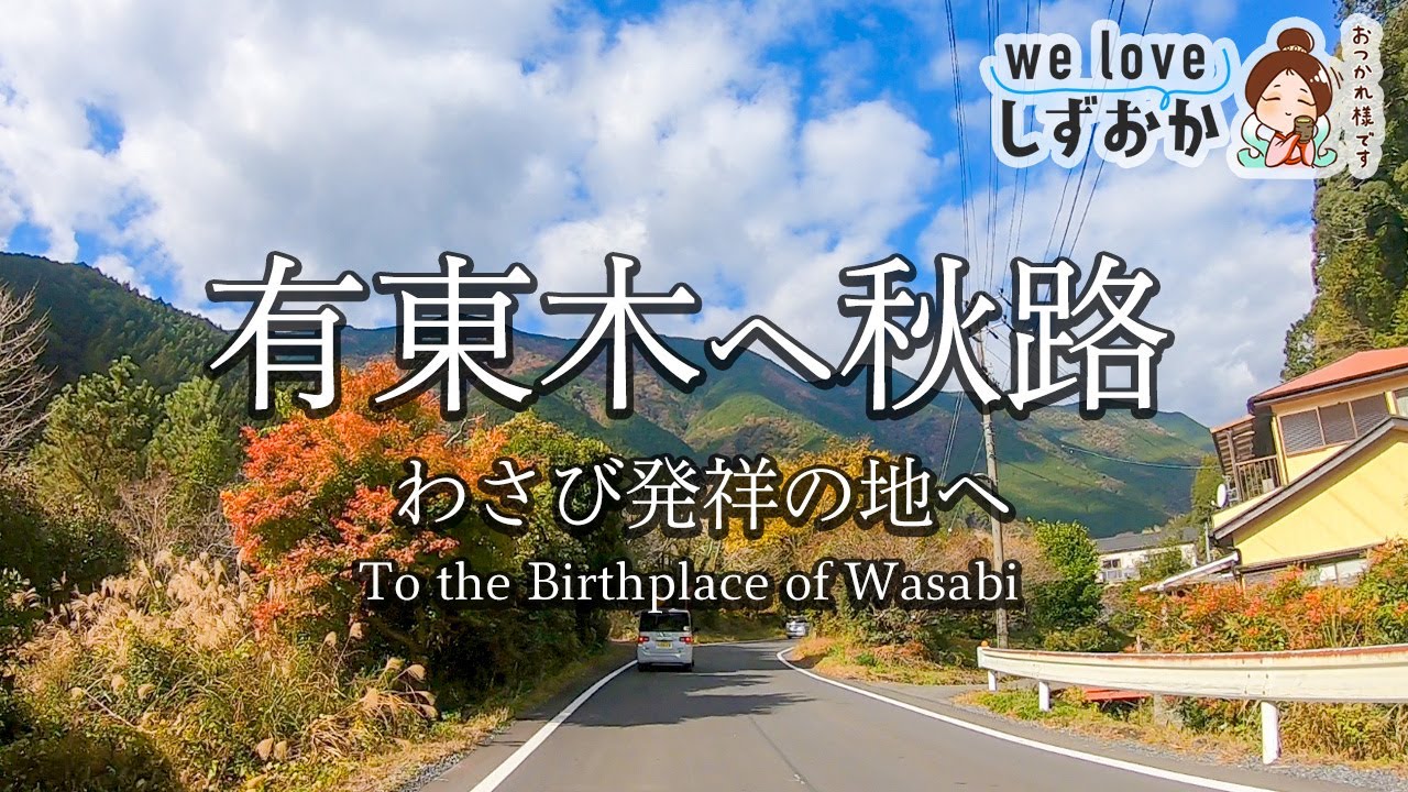 オクシズわさび栽培発祥の地有東木のうつろぎへ秋のドライブ-we love 静岡-