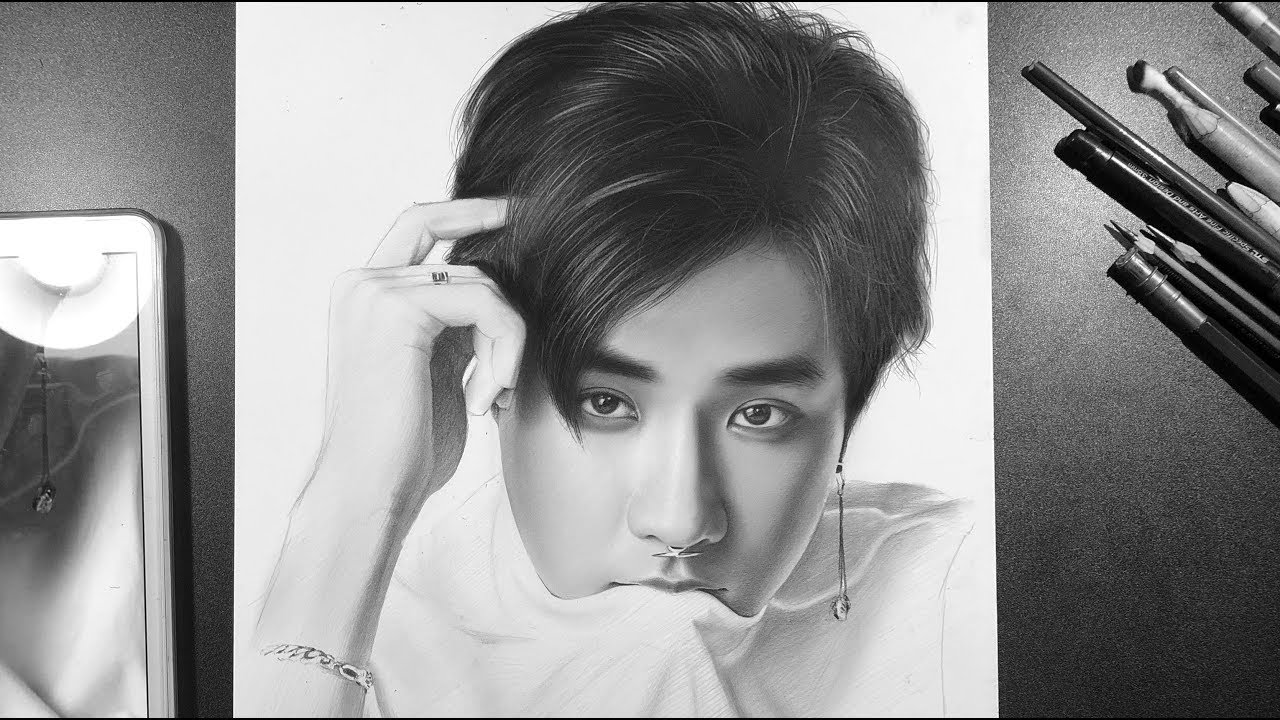 Quá Trình Vẽ Chân Dung Perth Tanapon - DP Truong