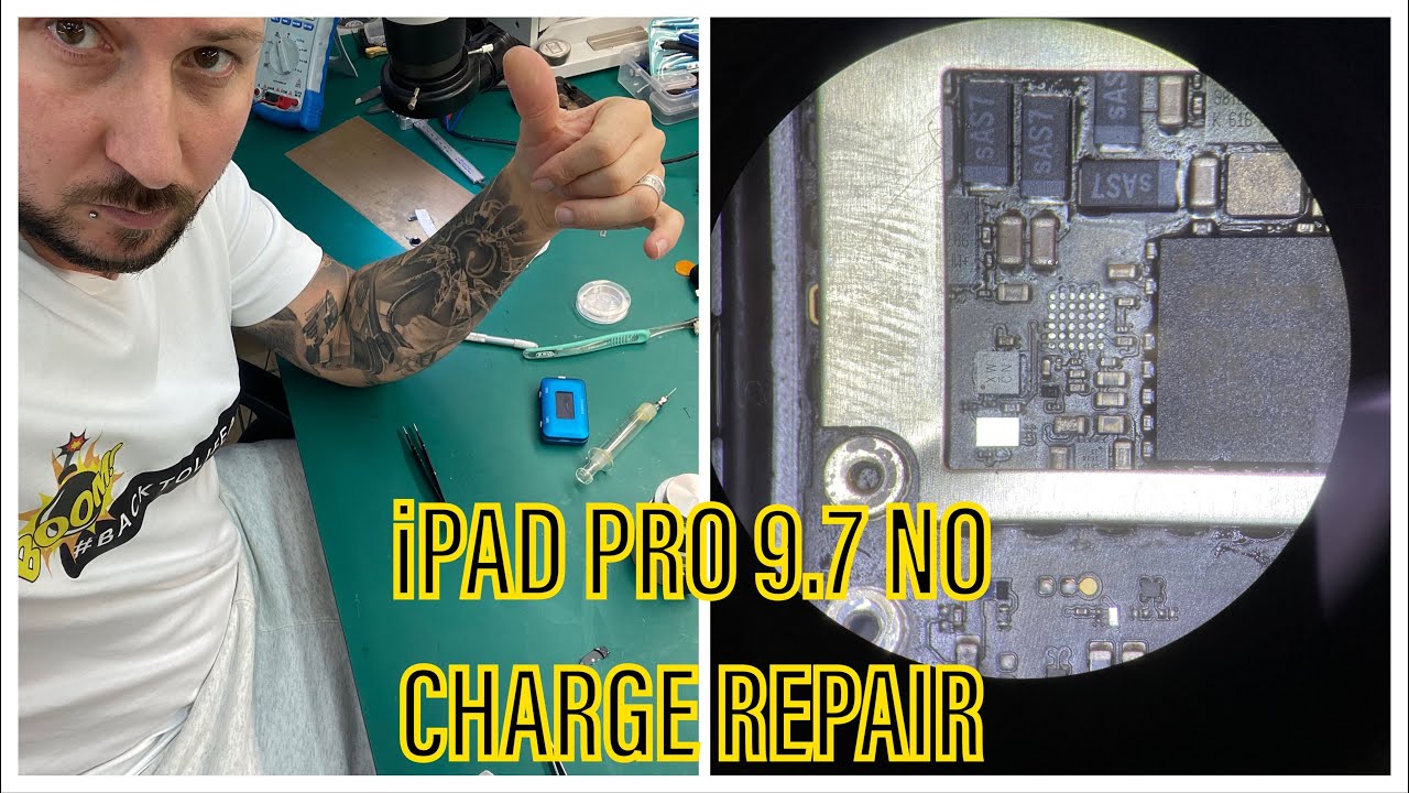 BASIC REPAIRS - iPAD PRO 9.7 A1673 NO CHARGE - TRISTAR - USB CONTROLLER - LOGICBOARD REPAIR