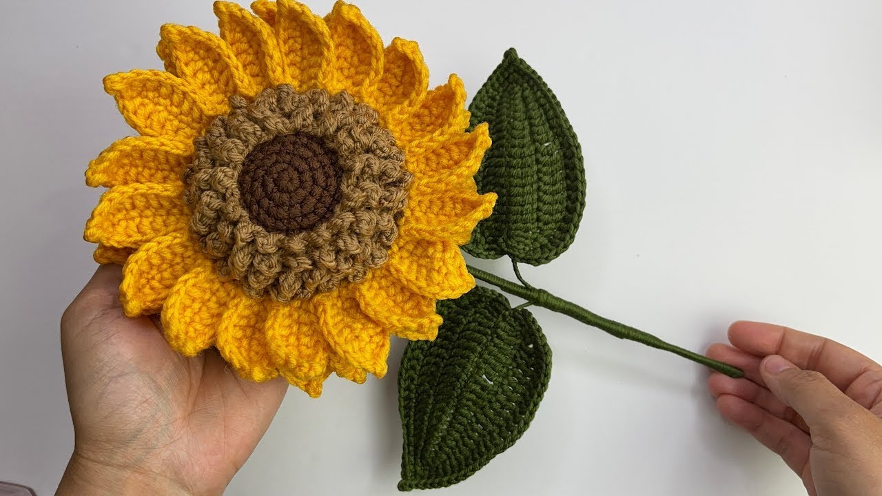Girasol Tejido a Crochet - Tutorial 2da Versión💜Mayelin Ros