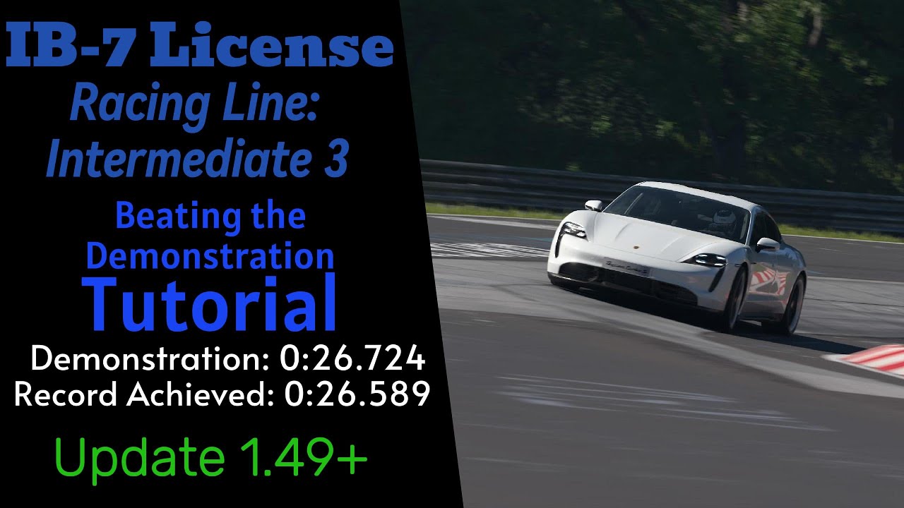 GT7 | IB-7 License Beating the Demonstration (Tutorial)