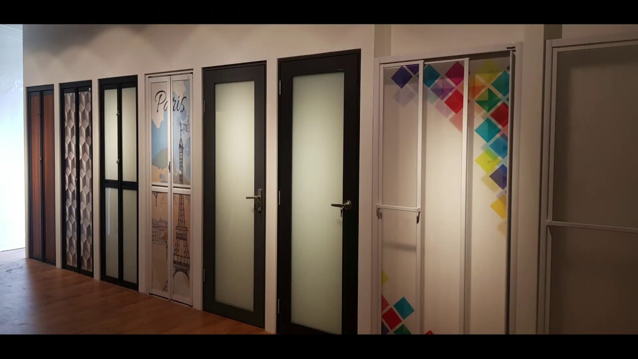 Aluminium Bi-Fold KingPor Folding Door Design Bi-Fold Toilet Door Glass Door New door 2020 Malaysia