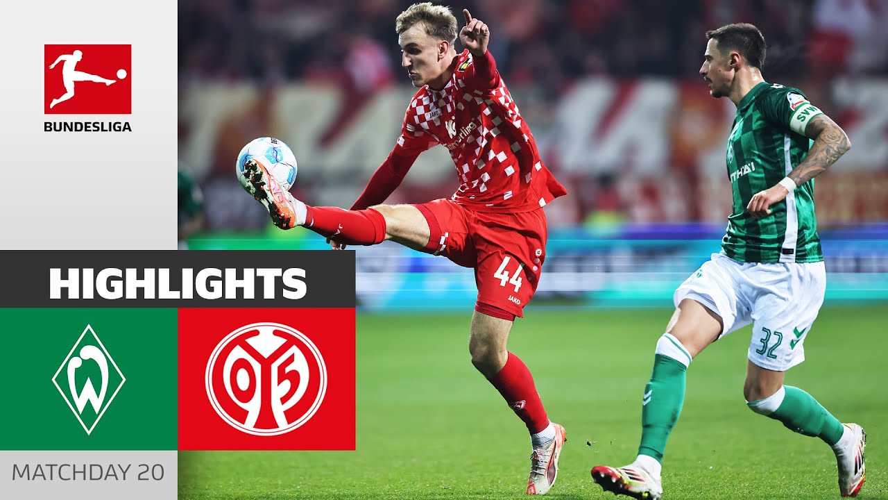 Set-Piece Success! | SV Werder Bremen - 1. FSV Mainz 05 1-0 | Highlights | MD 20 &ndash; Bundesliga 24/25