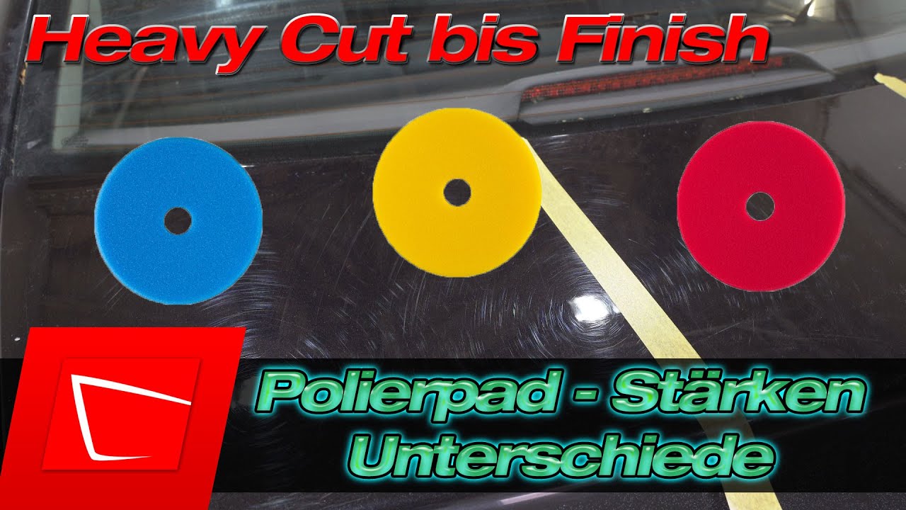 Polieren lernen #3 Wie unterscheidet sich Heavy Cut, Medium bis Finish Pad? Test mit Menzerna 3800