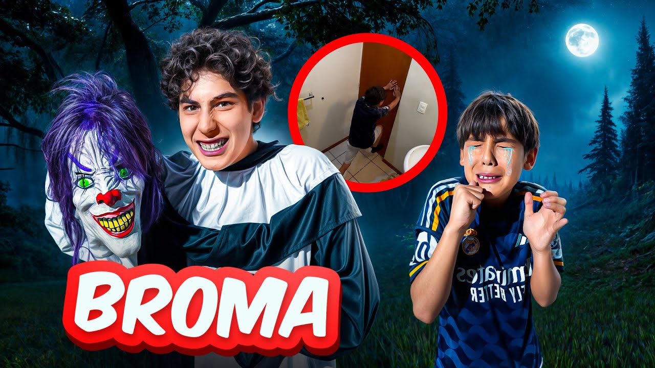BROMA A MI HERMANITO CON PAYASO DE LA DEEP WEB 😱 | Leo Study