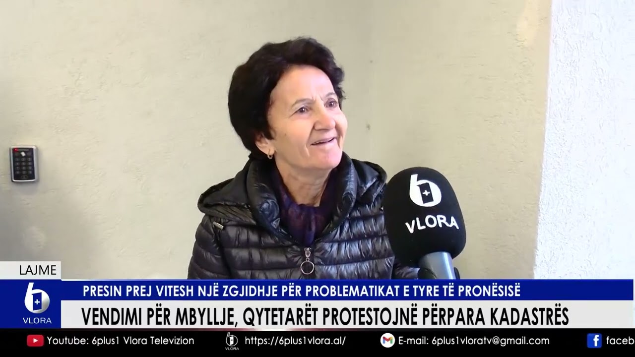 Qytetarët protestojnë përpara Kadastrës. Presin prej vitesh zgjidhje për problematikat e tyre