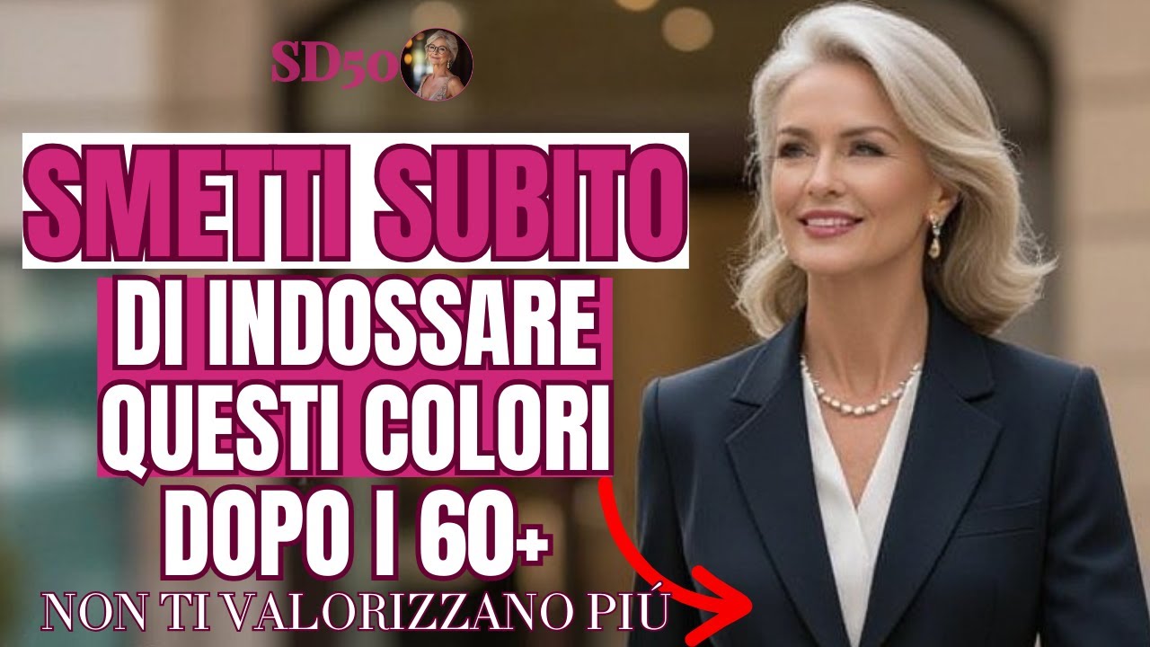 Smetti Subito di Indossare Questi 7 Colori Dopo i 60: Ti Spengono e Ti Fanno Sembrare Trascurata