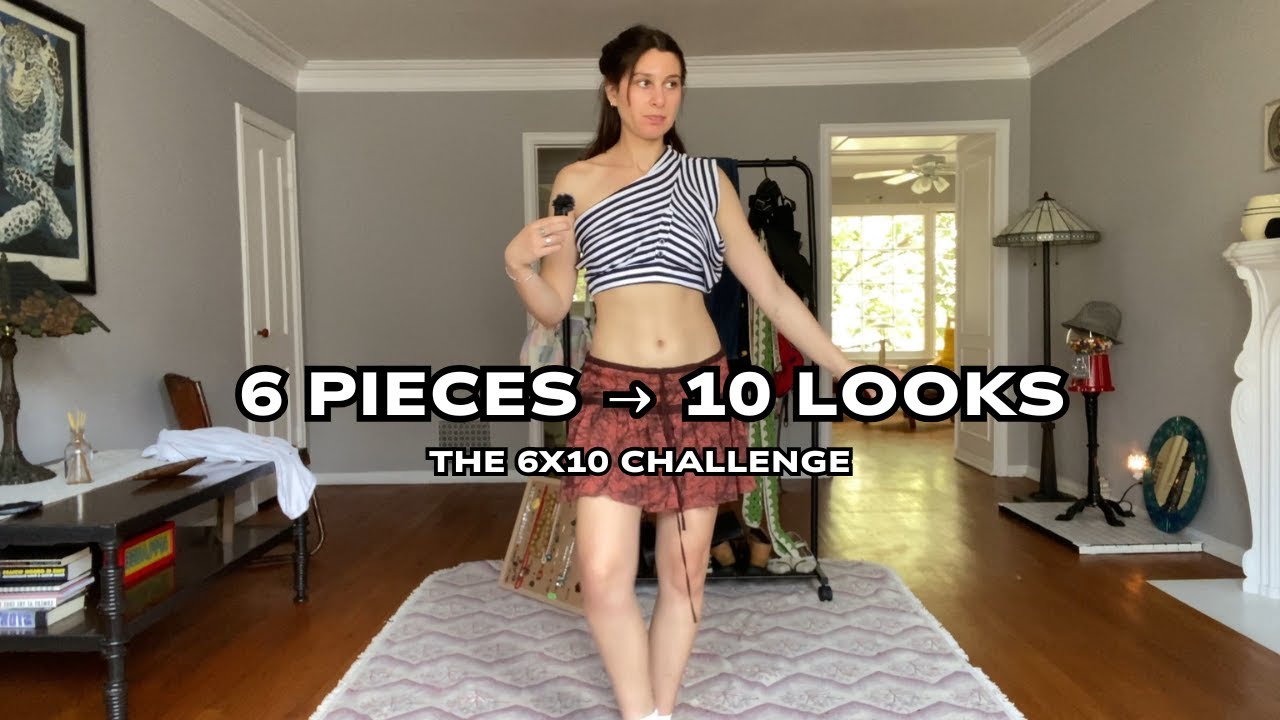 The 6×10 Challenge: 10 Outfits from 6 Thrifted Pieces (Sustainable Wardrobe Test)