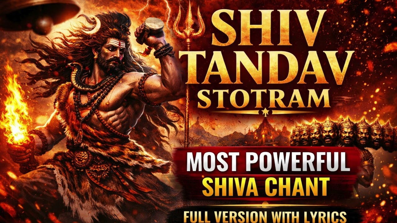 Shiv Tandav Stotram 🔱 Powerful Vedic Chant | Full Version | Goosebumps Guaranteed