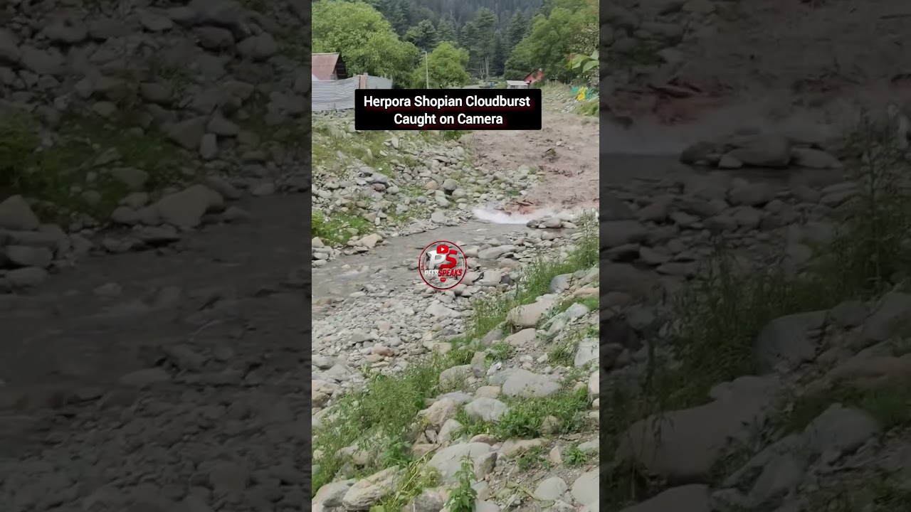 Herpora Shopian Cloudburst Caught on Camera