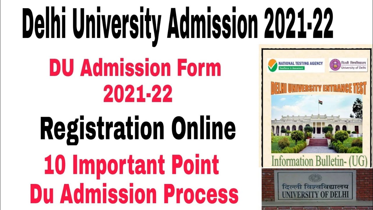 Du Admission 2021 Process||Du Admission 2021 10 Important Points||Delhi University Admission 2021-22