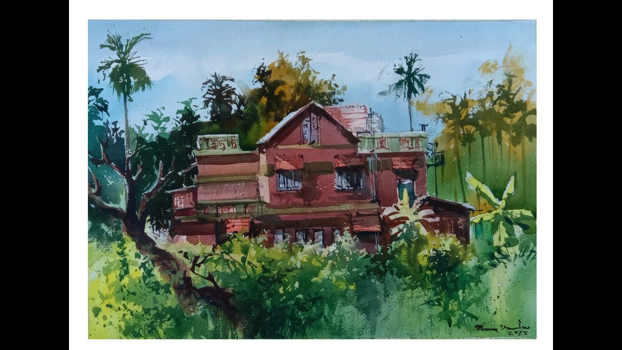 Plein Air Watercolour by Roney Devassia