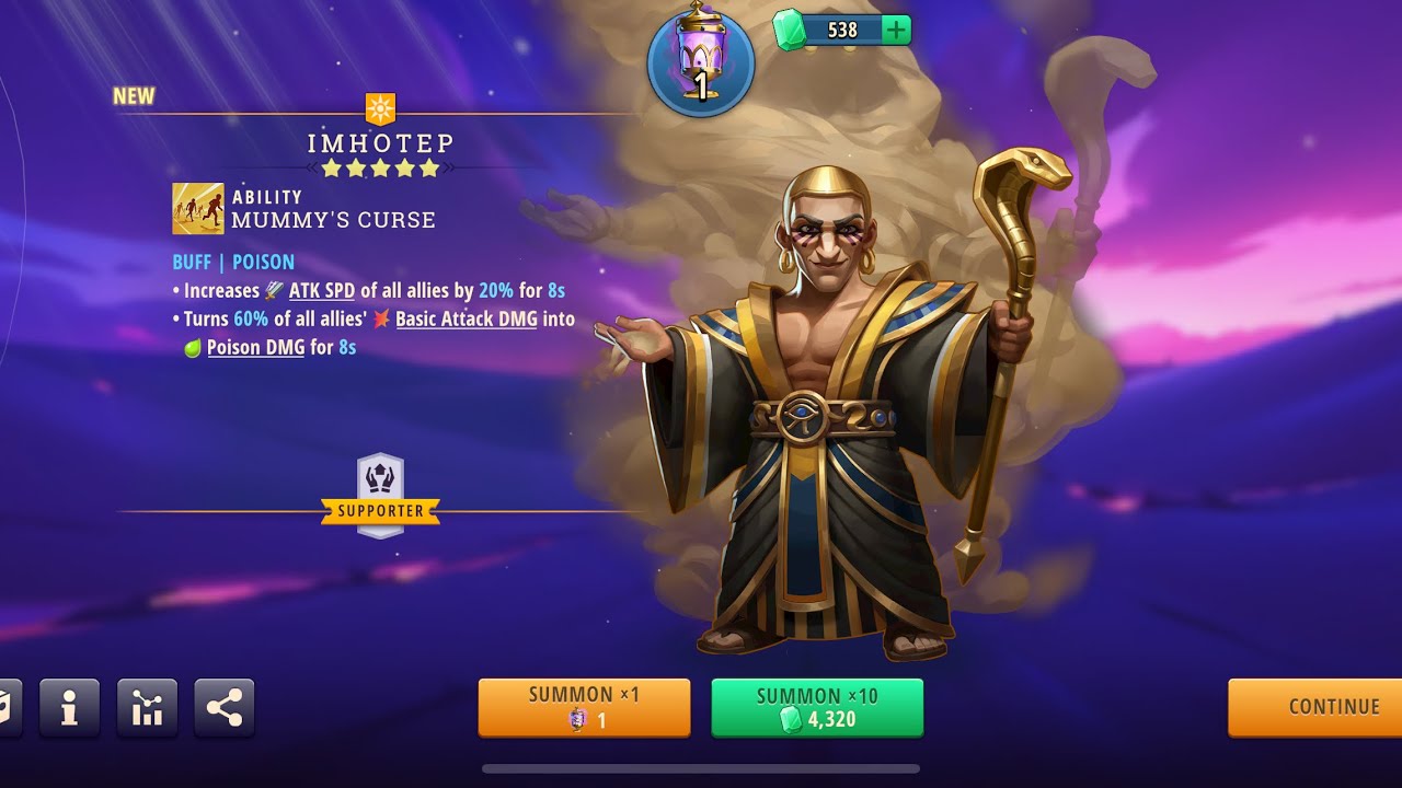 Is this champion good? IMHOTEP 🏜️⌛️