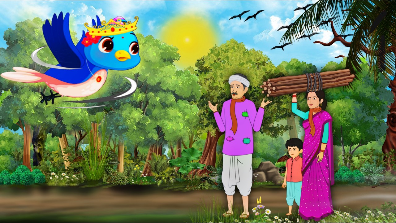 जादुई  चिड़िया  और  ठंड का कहर  | Moral story | Hindi story | Hindi kahani | Cartoon story ||
