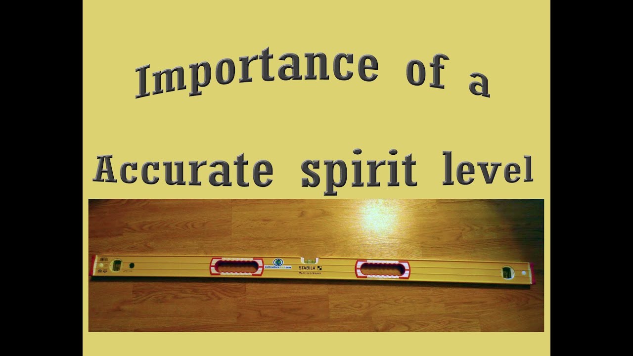 Importance of a high quality level. Stabila