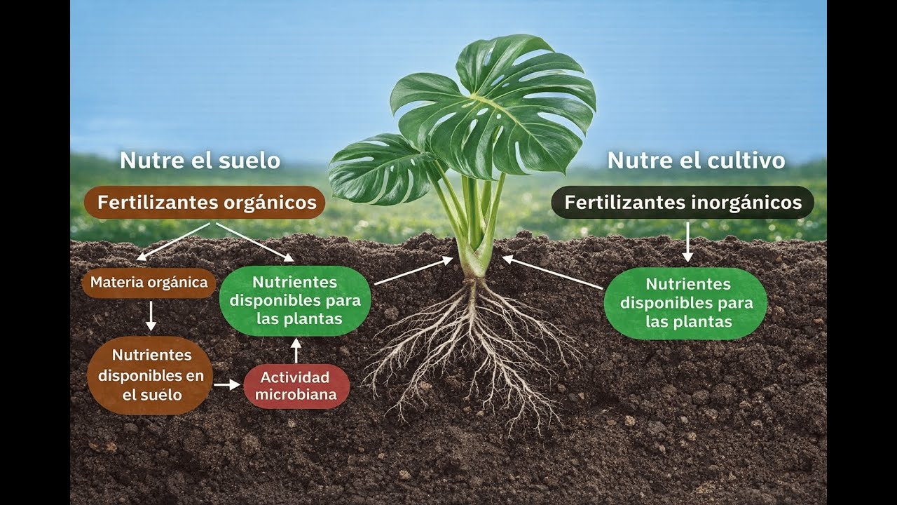 ¿Pueden las plantas vivir sin fertilizantes? El poder del suelo vivo #plantas #microbiología