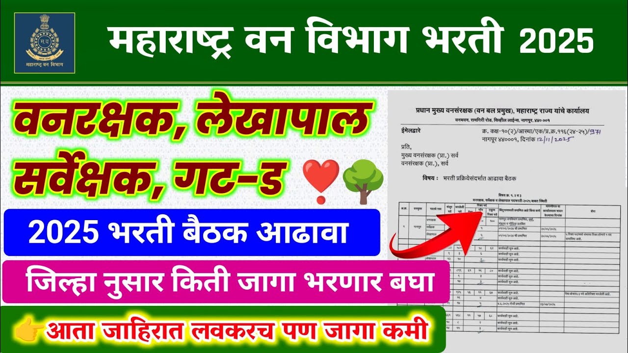vanrakshak bharti 2025🌳❣️ | vanrakshak bharti 2025 maharashtra | vanrakshak bharti update 2025