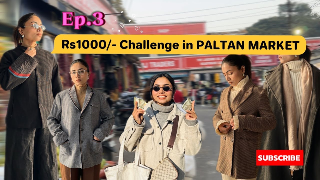 Rs1000/- CHALLENGE 😳 in PALTAN MARKET || Shopping + HauL ||  #dehradun