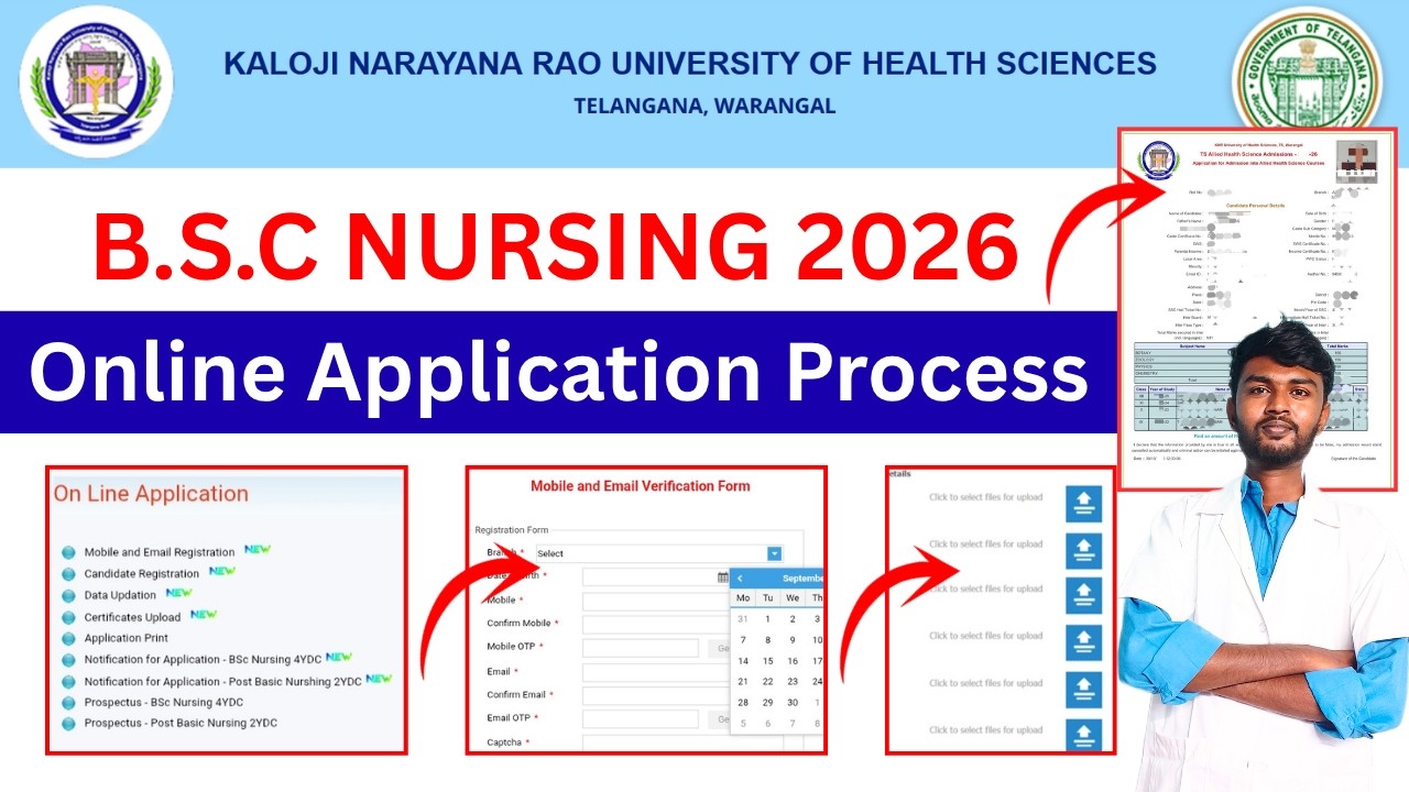 Knruhs Bsc Nursing Application Process 🚀 Nursing Apply Online | Knruhs Bsc Nursing Notification 2026