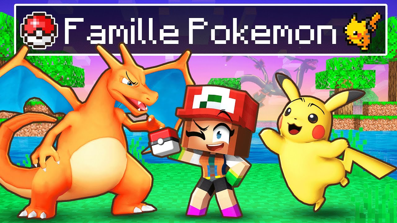 Adopté par une famille de Pokémon sur Minecraft !