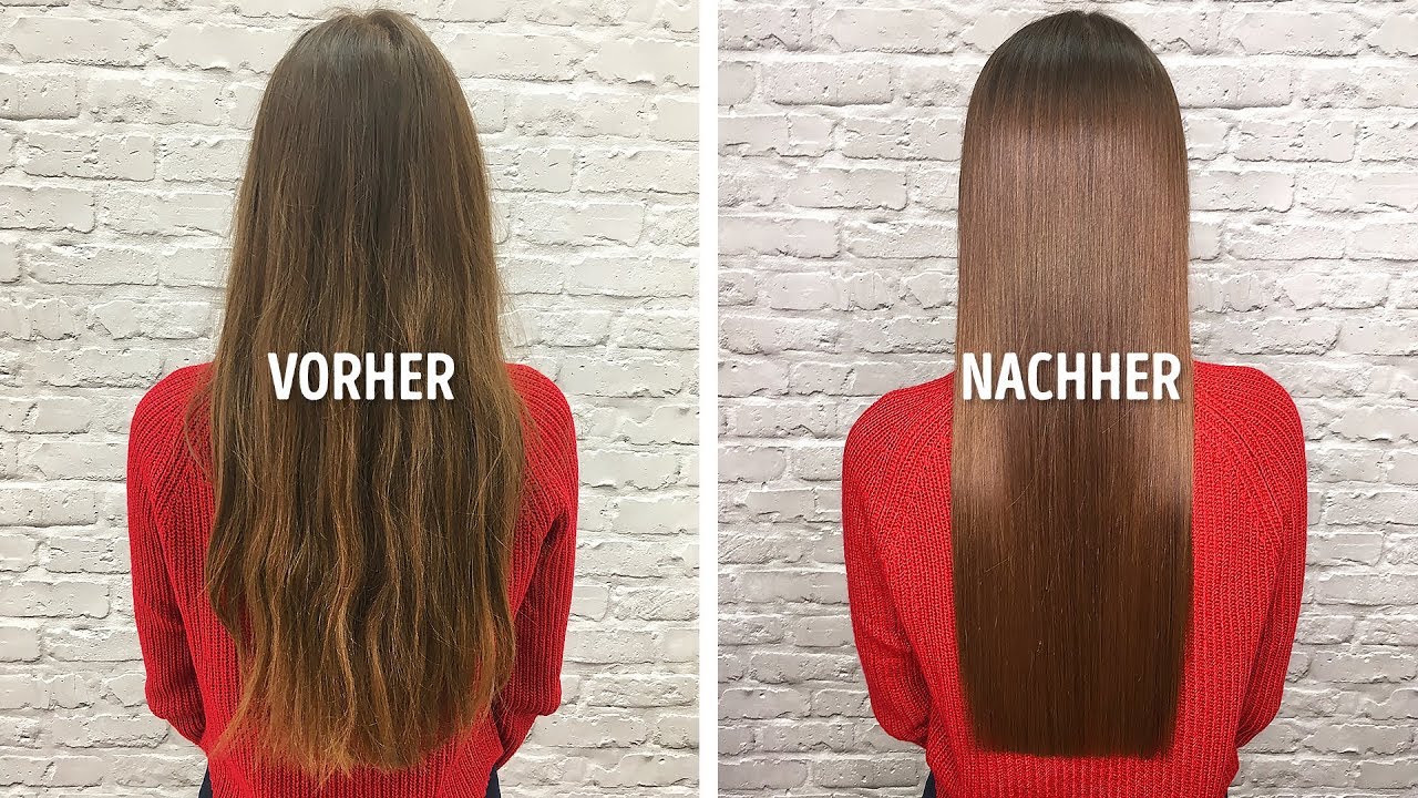 Mit diesen einfachen Mitteln wurden meine Haare glatt und seidig