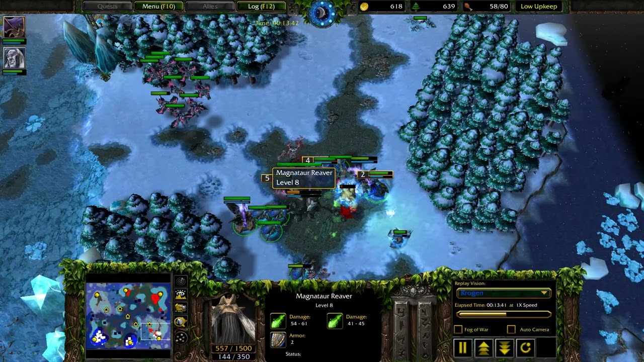 Warcraft 3: Crypt Lord vs Warden