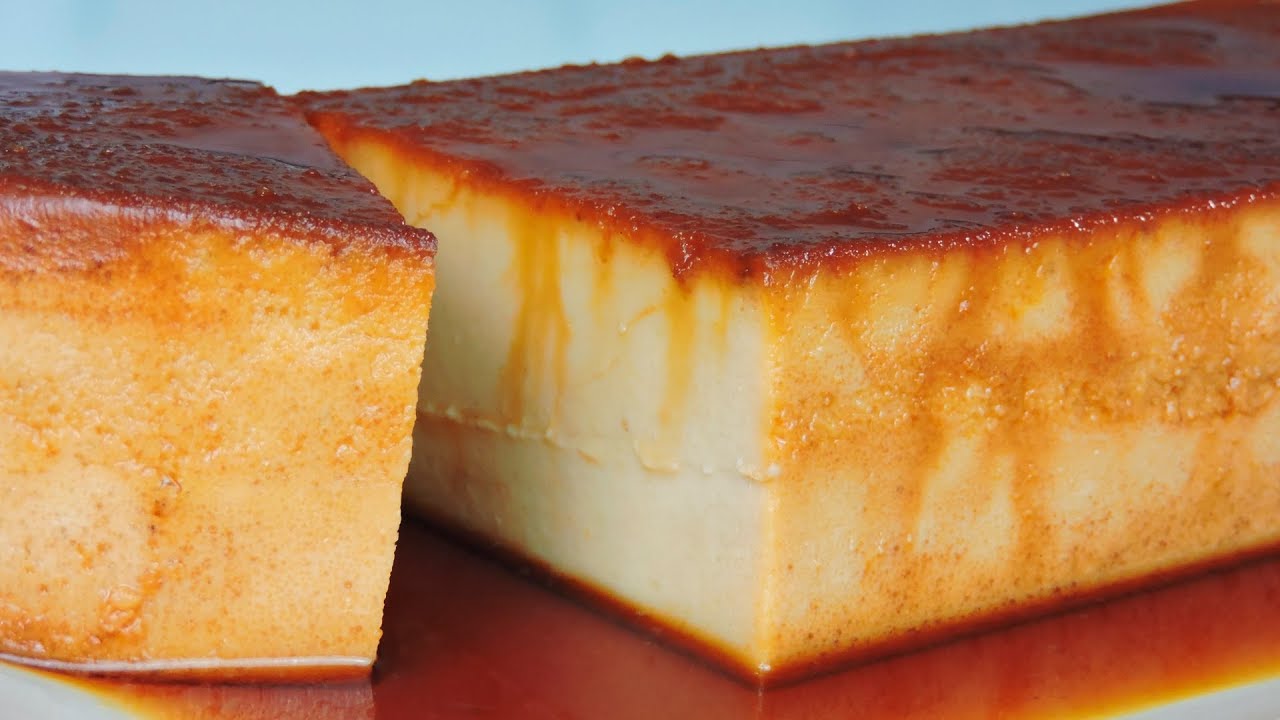 Flan de turrón