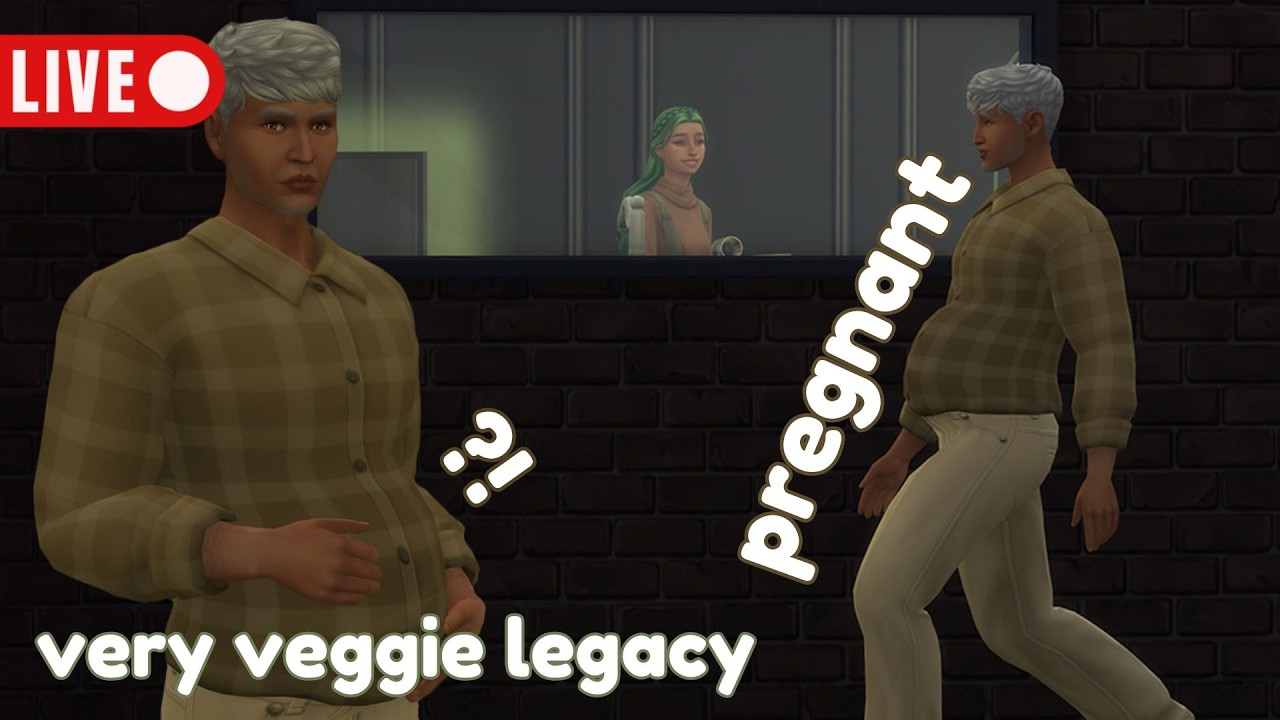🔴 My Husband Is PREGNANT, Let's Make Our Home Fit For An AUBERGINE 🍆 | Very Veggie | The Sims 4