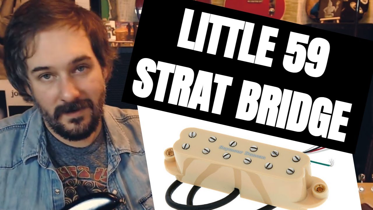 Демонстрация/обзор звукоснимателя Seymour Duncan Little '59 Single Coil Sized Humbucker SL59 Stra...