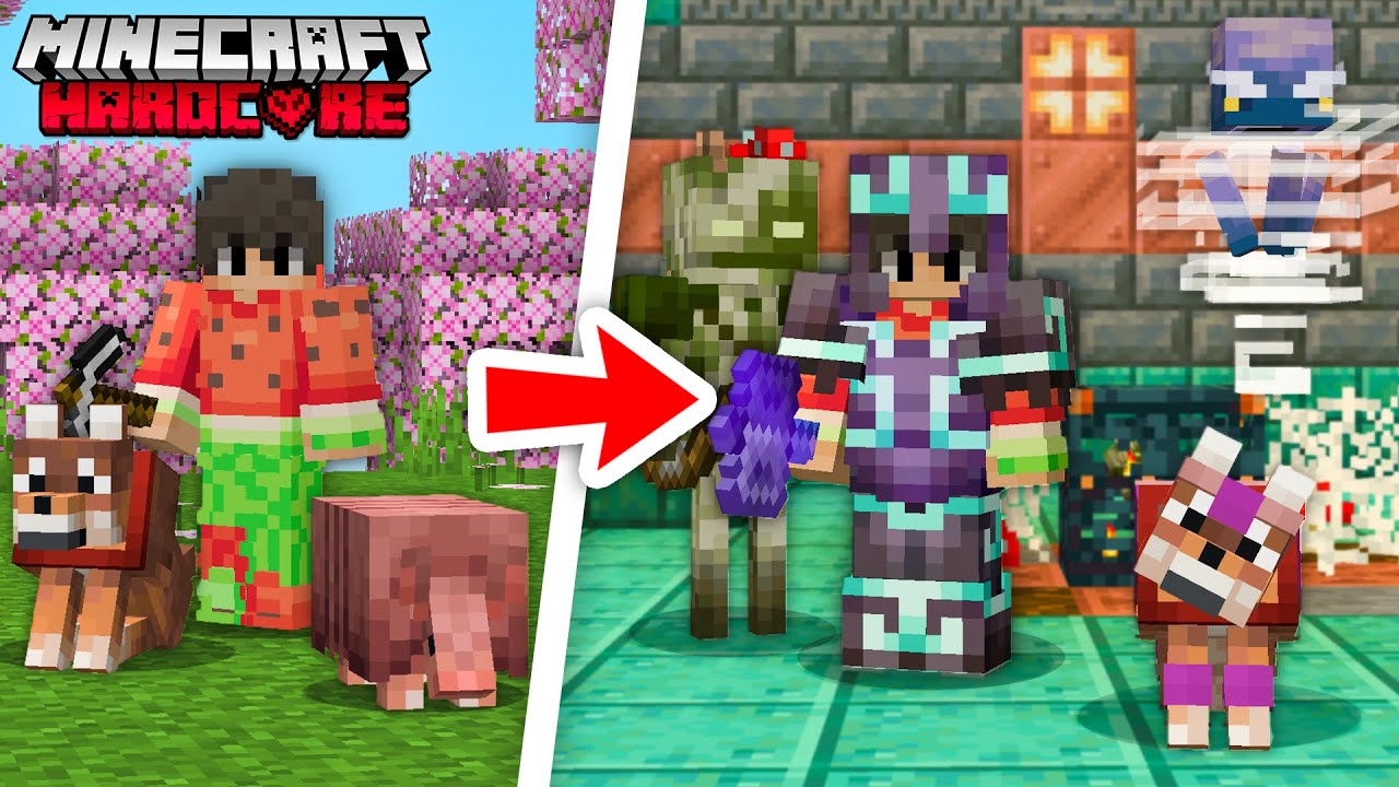 J'ai TESTÉ la NOUVELLE mise à jour 1.21 sur Minecraft Hardcore (incroyable)