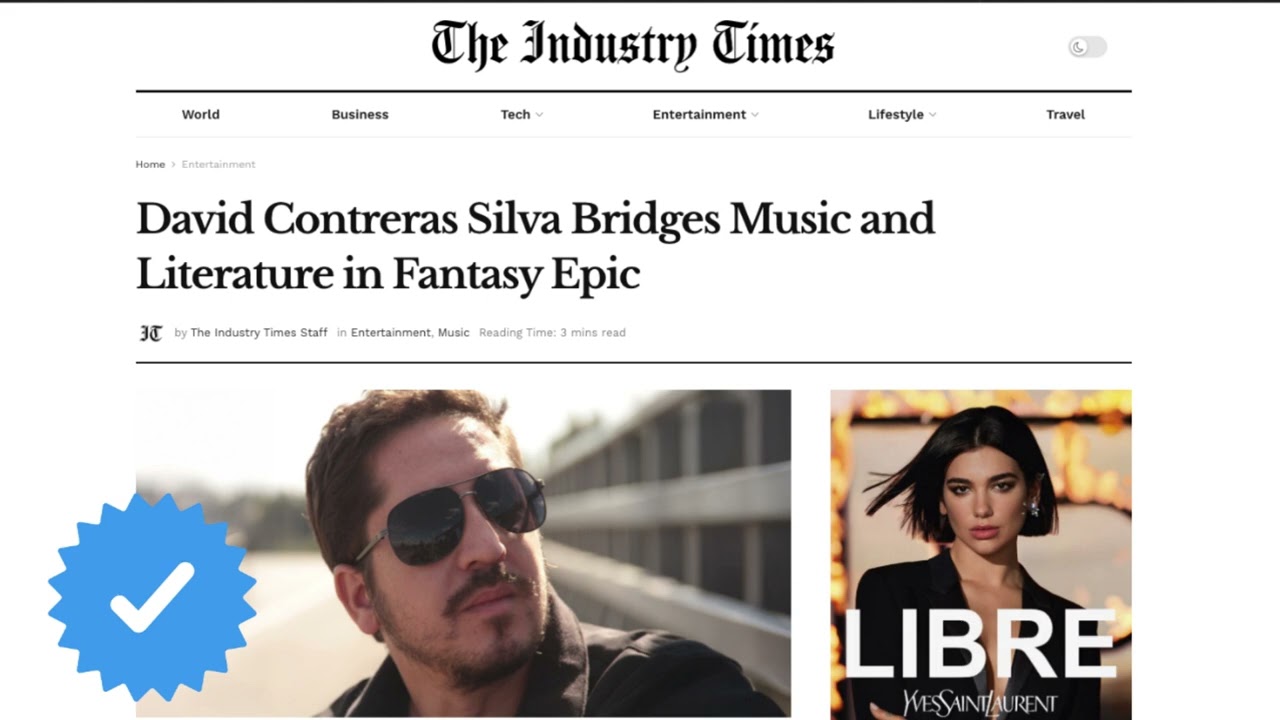 THE INDUSTRY TIMES | David Contreras Silva Bridges Music and Literature in Fantasy Epic | 07.04.2025