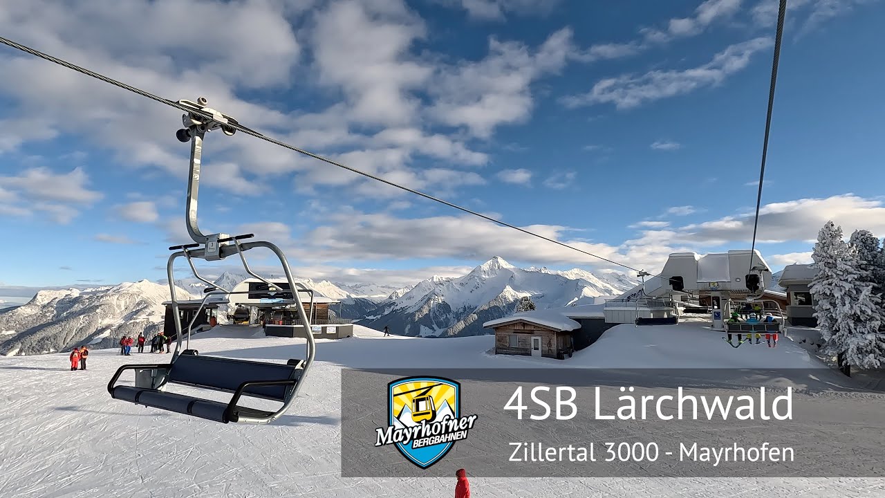 4er L&auml;rchwald (Winter) Full Ride - Mayrhofen | Built by Doppelmayr in 1991