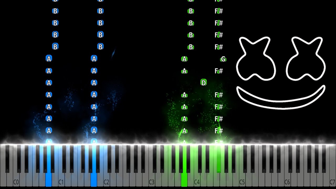 Marshmello - Alone Piano Tutorial